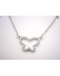 SILVER BUTTERFLY NECKLACE 