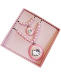 Conjunto Collar y Brazalete de Perlas Hello Kitty
