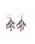 Elizabethan earrings with Rhinestones in Color