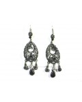 Rustic earrings with Rhinestones