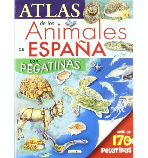 ATLAS DE LOS ANIMALES DE ESPAÑA CON PEGATINAS
