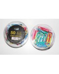 BOX 50 COLORS OFFICE CLIPS CLUB 