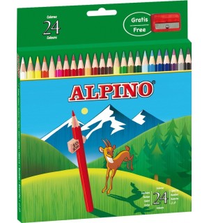 Alpino - Caja de 24 lápices de colores