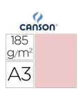 Cartulina Canson A3 Rosa 185 g.