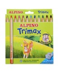 Case 12 Pencils Assorted colors ALPINO TRIMAX