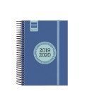 Agenda 2019-2020 1 Día Página Espir Label Finocam Azul Cobalto