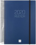 Agenda Finocam 2020 Día página Espiral Opaque Azul