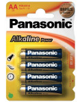 Panasonic POWER LR6 AA - Pack de 4 pilas alcalinas