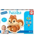 Baby Puzzles Animales. Set de 5 Puzzles Infantiles Progresivos de 3 a 5 piezas. A partir de 24 meses