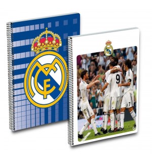 Cuaderno Folio 80H Cuadriculado Real Madrid 