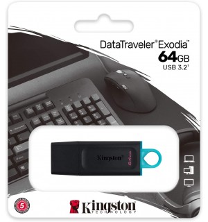 Kingston DataTraveler Exodia DTX/64GB Flash Drive USB 3.2