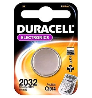 Battery duracell electronics 3v CR2032 button