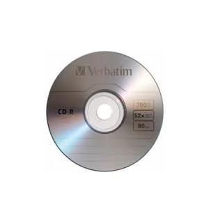 CD-R VERBATIM 700 MB 52X 80 MINUTOS