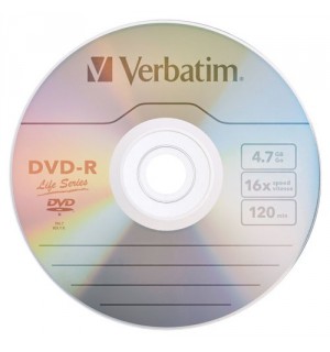 DVD-R VERBATIM 4.7 GB 16X 120 MINUTOS