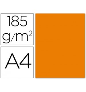 Cartulina Canson A4 Naranja 185 g.