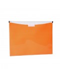 A4 zipper bag c/Pocket: Orange