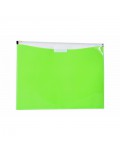 A4 zipper bag c/Pocket: Green