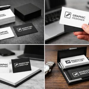 Tarjeta de Visita en Blanco y Negro 1 Cara (Caja de 100 Unidades)