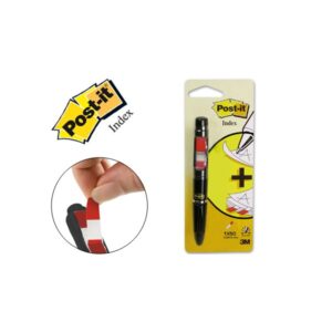 BOLIGRAFO 3M TINTA NEGRA CON DISPENSADOR DE BANDERITAS SEPARADORAS