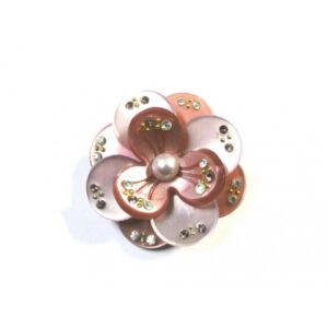 Broche Flor con Pedrería