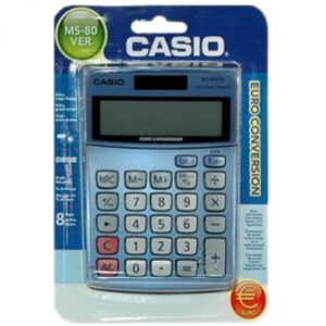 CALCULADORA CASIO MS-80 VER 8 DIGITS EURO CONVERSORA