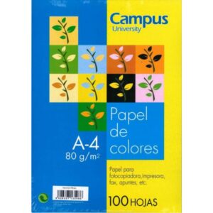 Papel color Campus University A4 Naranja Medio paquete 100h