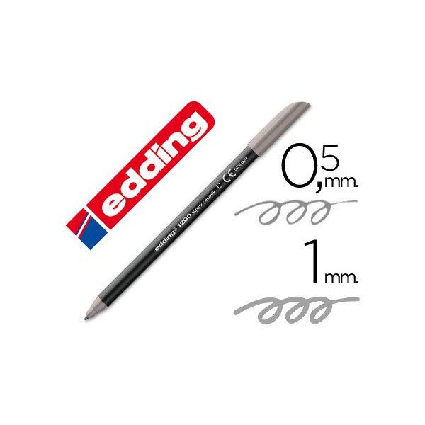 Rotulador Edding 1200 Gris