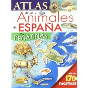 ATLAS DE LOS ANIMALES DE ESPAÑA CON PEGATINAS