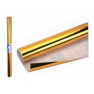 Rollo Plástico Adhesivo Sadipal 050 x 3 mts, Color Oro Brillo