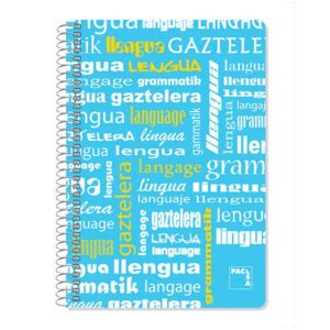 CUADERNO PACSA F 80H.T.PLAS 4X4 ASIGNATUR.16494 90G.