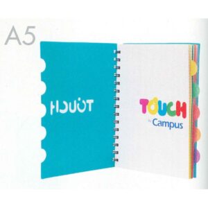 CUADERNO A5 CUADRICULADO TOUCH CAMPUS