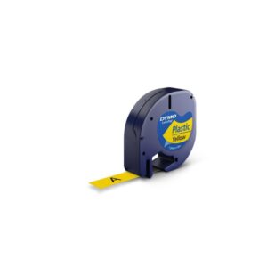 ROLLO DYMO 12X4 NEGRO/AMARILLO