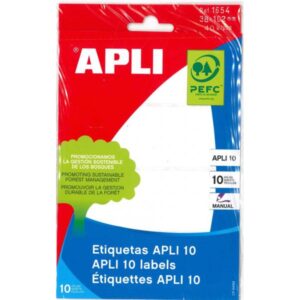 ETIQUETAS APLI 38X102 mm SOBRE 10H