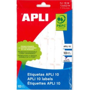 ETIQUETA APLI 1638 EN SOBRE DE 13×50 mm