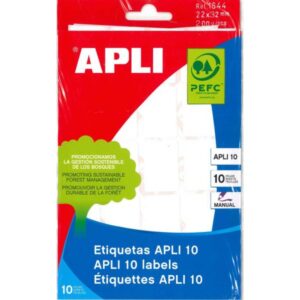 ETIQUETAS APLI 22X32 mm SOBRE 10H