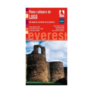 Plano callejero de Lugo. Con mapa de carreteras de la provincia
