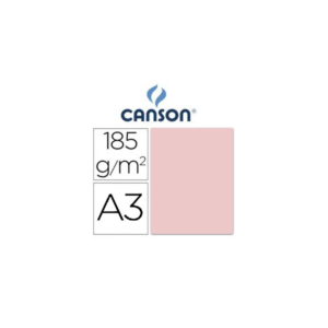 Cartulina Canson A3 Rosa 185 g.