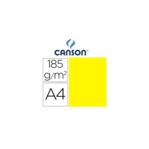 Cartulina Canson A4 Amarillo Canario 185 g.