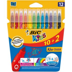 ROTULADOR BIC KIDS KID COULEUR C/12 COLORES SURTIDOS