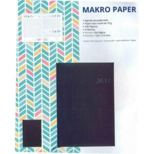 Agenda Makro Paper 150×210 mm Día Página azul