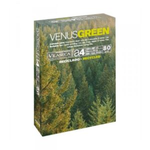 Papel A4 500 hojas 80 gramos Venus Reciclado (21×29,7)