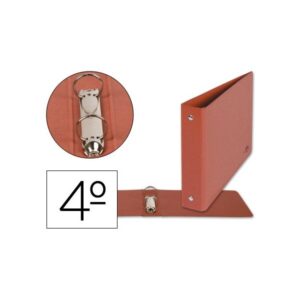 Carpeta de 2 anillas Carchivo carton forrado Cuarto cuero