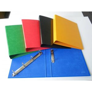 CARPETA ANILLAS CARTON FORRADO 2 ANILLAS 25 MM TAMAÑO FOLIO NEGRA