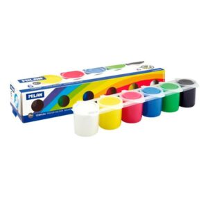 ESTUCHE TEMPERA MILAN 6 COLORES 25ml