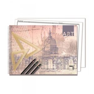 BLOCK DIBUJO ART 20H+2 TALADROS 140GR Fº PROL. LISO S/RECUADRO PACSA