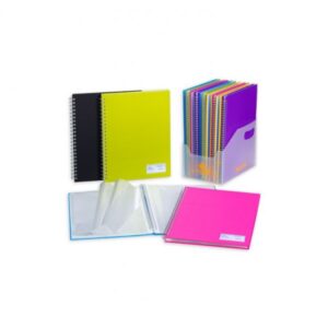 Carpeta Espiral Carchivo 40 Fundas Color Roja