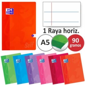 CUADERNO OXFORD A5 RALLADA GRAPADA