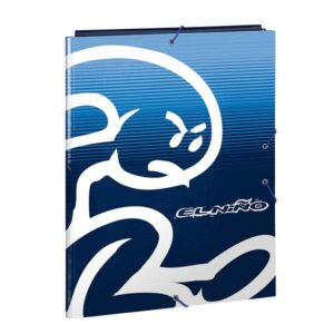 Carpeta Folio Oficial El Niño “Stripes” Con 3 Solapas 260x365mm