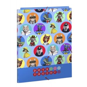 Carpeta Folio Oficial Pets Factor Con 3 Solapas 260x365mm