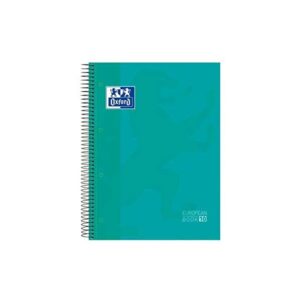 CUADERNO ESPIRAL OXFORD A4+ 10 COLORES 150 HOJAS 90 GR CUADRICULA 5X5MM TAPA ENCUADERNADA